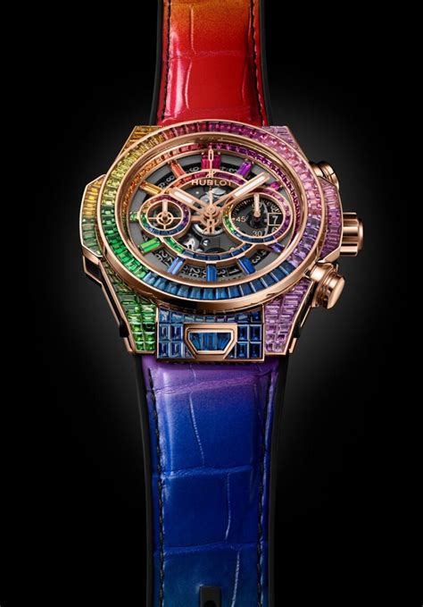 hublot rainbow sapphire|Hublot unico sapphire.